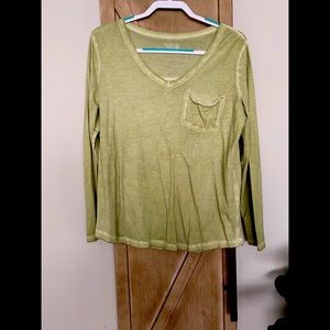 Burnout long sleeve tees